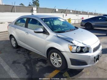  Salvage Chevrolet Sonic