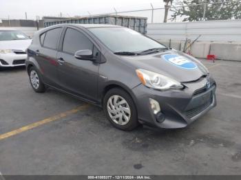  Salvage Toyota Prius c