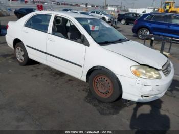  Salvage Toyota Corolla