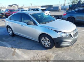  Salvage Chevrolet Cruze