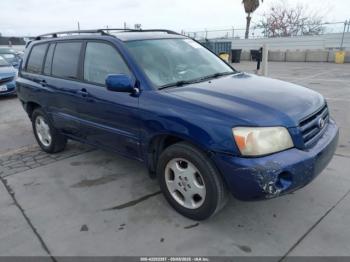  Salvage Toyota Highlander
