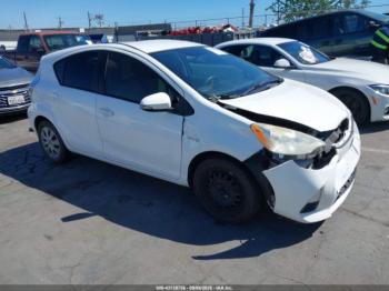  Salvage Toyota Prius c