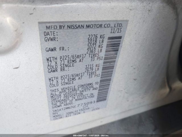 Nissan Rogue S Image 10