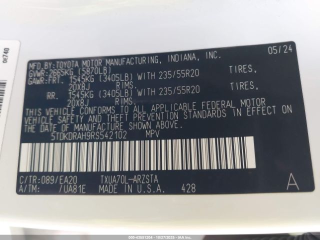 Toyota Highlander Xse Image 7