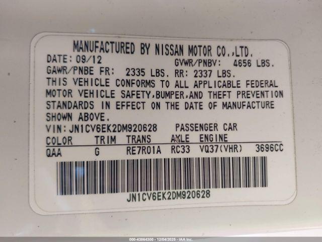 INFINITI G37 Journey Image 14