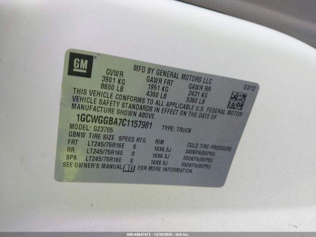 Chevrolet Express Work Van Image 10