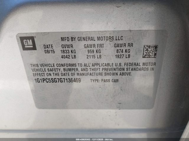 Chevrolet Cruze Ls Auto Image 5