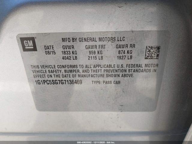 Chevrolet Cruze Ls Auto Image 5