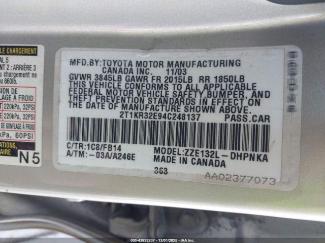 Toyota Matrix Xr Image 16