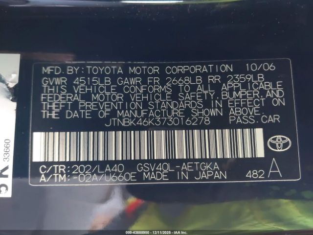 Toyota Camry Xle V6 Image 7