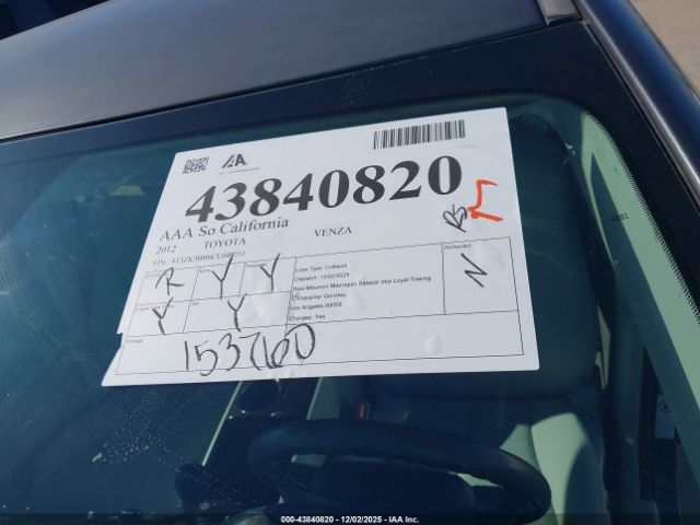 Toyota Venza Le V6 Image 15