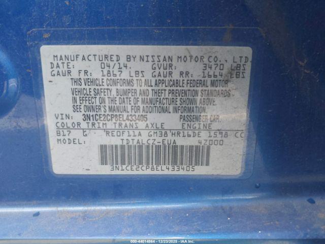 Nissan Versa S Plus Image 9