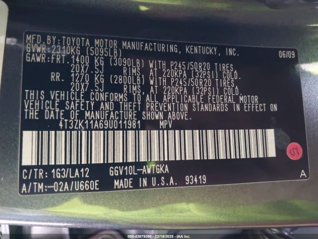 Toyota Venza Base V6 Image 2