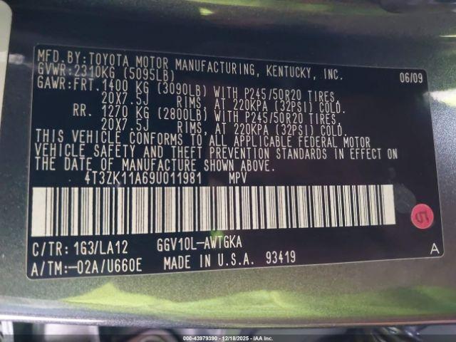 Toyota Venza Base V6 Image 2