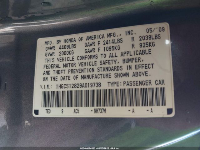 Honda Accord 2.4 Ex-l Image 12