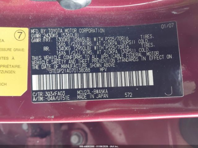 Toyota Highlander V6 Image 8