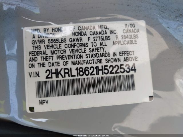 Honda Odyssey Ex Image 10
