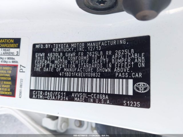 Toyota Camry Xle Image 11