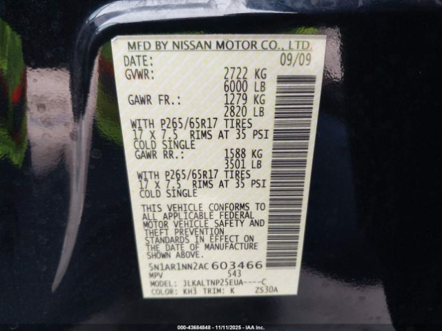 Nissan Pathfinder Se Image 11